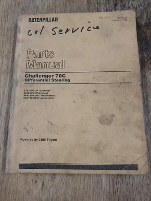 Manual de piezas de dirección diferencial Caterpillar Challenger 70C 1R-1386-M4 Foto 1 de 4