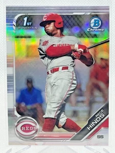 2019 1st Bowman Chrome Draft RECE HINDS Refractor Card #BDC-131 Rookie Reds - Bild 1 von 2