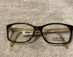 NUOVO Pomy Eyewear 321 4975433 NERO montatura occhiali da vista prescrizione 54-15-145 $54 - Foto 1 di 3