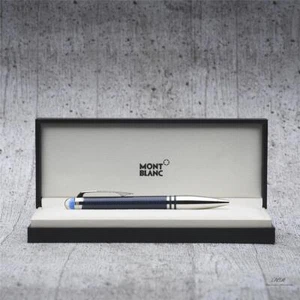 Montblanc Starwalker Blue Planet Metal Duoé Ballpoint Pen Lackiert ID 125288 OVP - Picture 1 of 7