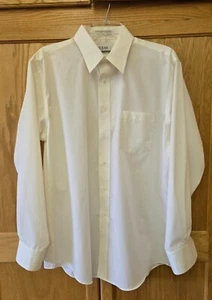 RBM knitterfreies Langarm weißes Kleid Shirt ~ Ausschnitt Größe 16,5 ~ Ärmel 34/35 - Bild 1 von 5