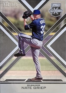 2016 Panini Elite Extra Edition 911/999 #151 Nate Griep Milwaukee Brewers Rookie