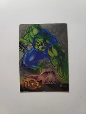#5 of 18 Hulk Gold Blaster 1995 Marvel Metal Fleer - Image 1 of 2