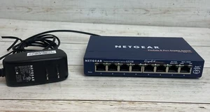 NETGEAR GS108 v3 ProSafe 8 Port Gigabit Switch Tested Working - Picture 1 of 6