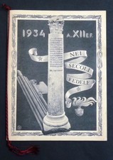 CALENDARIO STORICO DEI CARABINIERI REALI RISTAMPA 1934