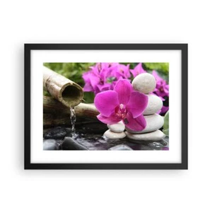 Affiche Poster 40x30cm Tableaux Image Photo Orchidée bambou décoration spa Art - Imagen 1 de 10