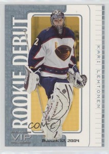 2003-04 ITG VIP Rookie Debut /526 Kari Lehtonen #140 Rookie RC