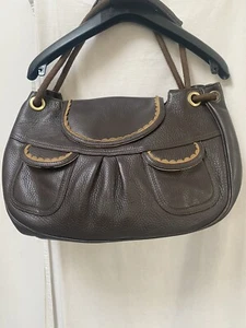 BIILY BAG Brown Leather Shoulder Bag, in very good condition - Picture 1 of 9