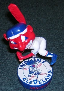 Cleveland Indians 1975 Style Chief Wahoo Bobblehead Tribe In Original Box - Picture 1 of 1