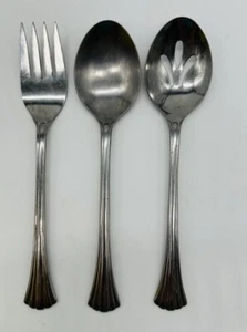 3 Towle Georgian House Athena Stainless Steel Serving Utensils Fork Slotted - Picture 1 of 7