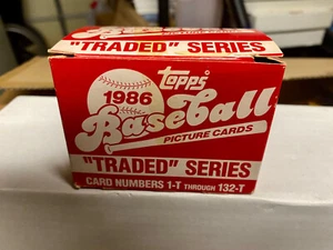 1986 Topps Traded Complete Factory Set 132 Cards  BONDS CANSECO JACKSON RC - Picture 1 of 3