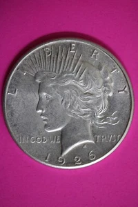 High Grade 1926 S Liberty Peace Silver Dollar Exact Coin In Pics Lots Luster 88 - Picture 1 of 6