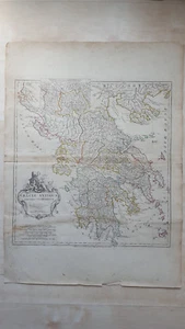 Graeciae Antiquae D'Anville Laurie & Whittle 1794 Mapa Grande de la Antigua Grecia - Imagen 1 de 4
