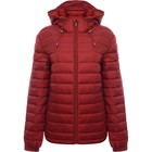 Celio Mens Deep Red Quilted Jacket with Hood RRP£41 Size:Small