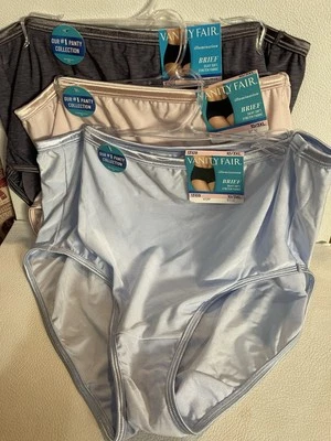 3 Vanity Fair Mujer 10/3X Panty Brief Iluminación 13109, Rosa, Azul, Gris Foto 1 de 2