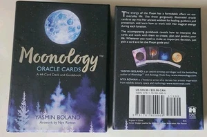 Moonology Oracle Cards  44 Card Deck & Guidebook Yasmin Boland Like  New - Picture 1 of 3