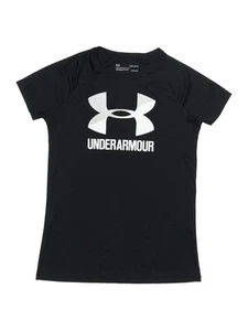 Under Armour Girls Black Active T-Shirt L Youth - Picture 1 of 2