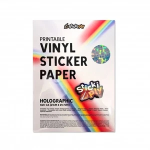 Papel adhesivo vinilo imprimible A4 - holográfico - 10 hojas - Imagen 1 de 13