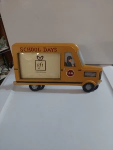 Gelber Schulbus 4 x 6 Bilderrahmen (Tischplatte oder Wandbehang) - Bild 1 von 5