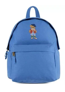 Polo Ralph Lauren Polo Bear Kinder Mädchen blau Canvas Rucksack Marke Neu mit Etikett - Bild 1 von 9