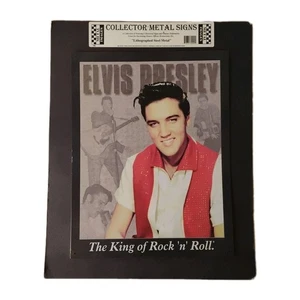 Elvis Presley Poster Metall Blechschild Metallgemälde King of Rock N Roll NOS - Bild 1 von 4