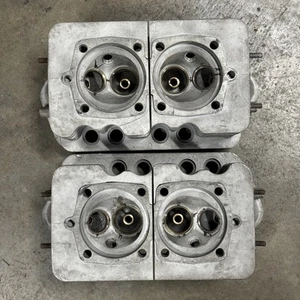 Porsche 356 A Split Fin Cylinder Head Pair Heads - Picture 1 of 10