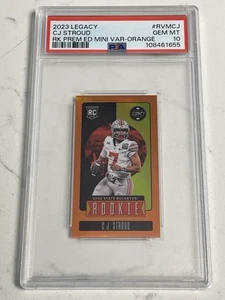 2023 LEGACY PREMIUM EDITION - MINI - ORANGE CJ STROUD Rookie SP /125 PSA 10 POP 4! - Bild 1 von 3