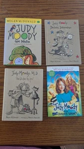 (4) Judy Moody Megan McDonald MD Girl Detective Bummer Summer Independance Euc - Picture 1 of 1