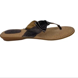 Sandalias chanclas BOC Born Concept Mariya metálicas plateadas con lazo para mujer talla 9 - Imagen 1 de 9