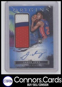 2022-23 Panini Origins #RJA-JIV Jaden Ivey Rookie Jersey Autographs Blue /25 - Bild 1 von 2