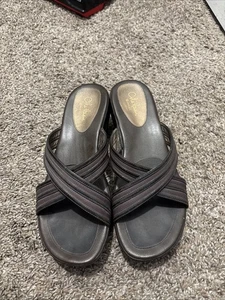 Cole Haan Air G Serie braune sportliche Keilabsatz-Pantoletten Sandalen Damengröße 7,5 B - Bild 1 von 12