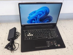 ASUS TUF Gaming A17 17.3" (512GB, AMD Ryzen 5, 32GB) gaming Laptop- Black (Good) - Bild 1 von 11