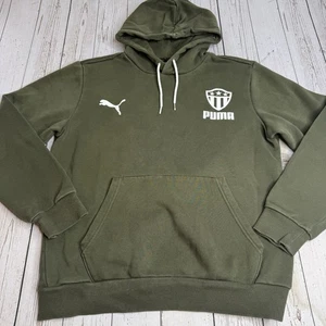 Sudadera con Capucha PUMA Racing Para Hombre Pequeña Verde Ejército Fútbol Fútbol Gimnasio - Imagen 1 de 10