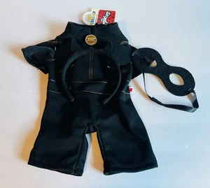 NWT Build A Bear Miraculous Cat Noir Costume Black 3 Pc Outfit ZAG Toei RARE! - Picture 1 of 15
