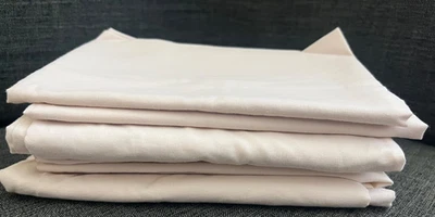 LOT of 4 Bassinet Mini Portable Crib Fitted Pocket Sheets No Elastic Beige - Image 1 of 4