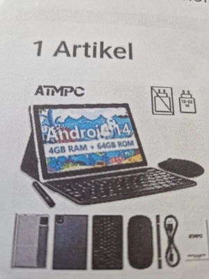 ATMPC Tablet 10,1 Zoll Android 14  64GB - Bild 1 von 4