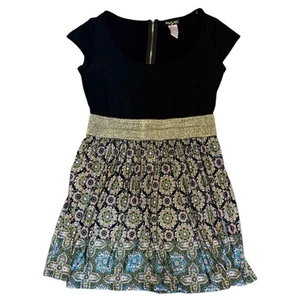 Baby Phat Vintage Y2K Black Medallion Floral Dress Size 1X - Picture 1 of 7