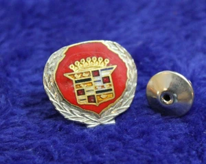 Cadillac Hat Pin Lapel Pin Crest Emblem Accessory Badge GM Escalade Eldorado - Picture 1 of 5