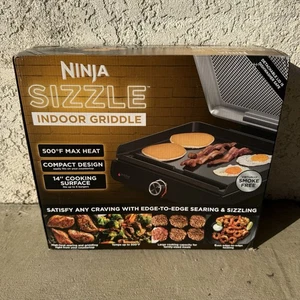 Ninja Sizzle Indoor Electric Griddle, 14 inch, Nonstick, 1450 W, GR100 SHIPS NOW - Picture 1 of 13