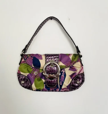 Mini bolso de hombro floral vintage Y2K Kathy Van Zeeland Foto 1 de 4