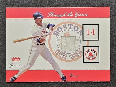 2002 Fleer Greats JIM RICE Through The Years Game-Worn Jersey Card - Image 1 of 2