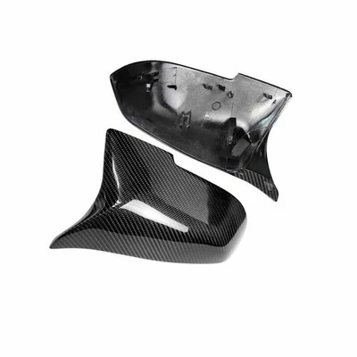 Espelho lateral de fibra de carbono real de substituição compatível com BMW F20 F30 F32 F87 F22 E84 - Imagem 1 de 4