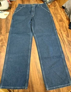 Carhartt 38x32 LB13 DST Denim Work Pant Brandneu mit Etikett 2009 Blue Jeans NOS - Bild 1 von 9