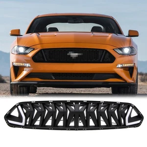 Front Bumper Grille for Ford Mustang 2018-2022 Armor Style Grill with LED Light - Picture 1 of 11