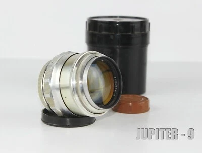JUPITER 9 Soviet Lens copy Sonnar Rangefinder 1 : 2 F = 8,5 cm  Mount M39  L39  - Image 1 of 4
