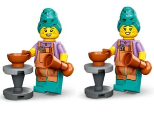 Sellado Lego Serie 24 2 Cerámicas Arcilla Arcilla Artista Cerámica Tazón de Cerámica Horno de Arte - Imagen 1 de 2