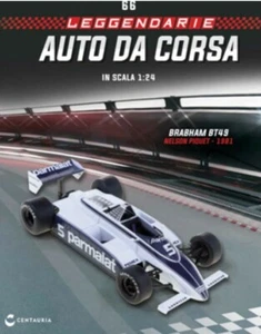 LEGGENDARIE AUTO DA CORSA  BRABHAM BT49 di Nelson Piquet del 1981 in scala 1/24  - Foto 1 di 9