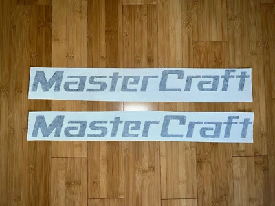 Mastercraft 24” Black Boat Stickers Decals - Set Of 2 - Wakeboard Waterski DECAL