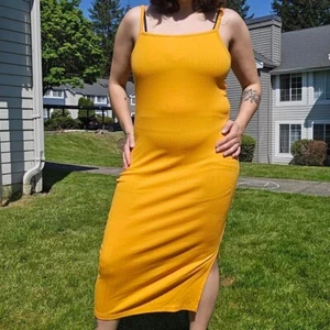 Orange Bodycon Maxikleid - Bild 1 von 5