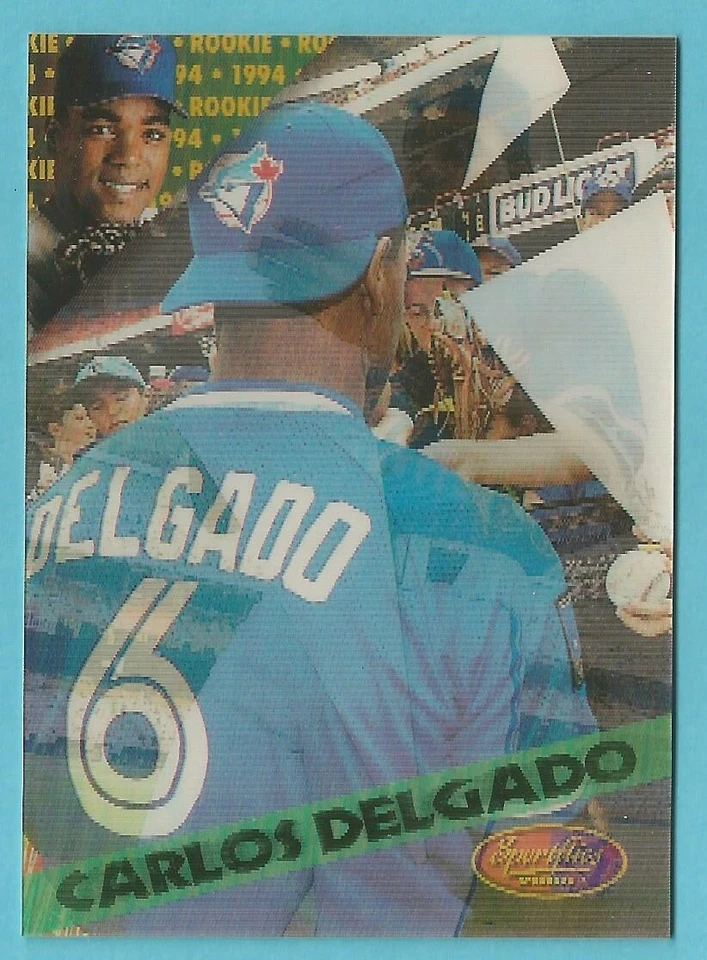 1994 Sportflics Rookies & Traded Baseball Carlos Delgado Rookie Blue Jays #132 - Image 1 of 1